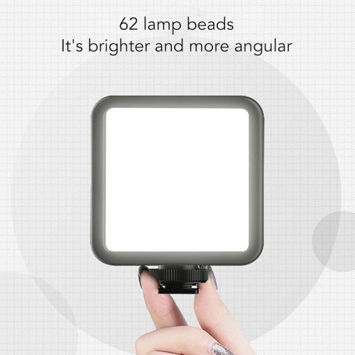 1pcs LED Video Light on Camera, Mini Cute Fill Light Portable Camera Photo Light 1/4in Screw Hole Portable Photography Light Video Fill Lamp