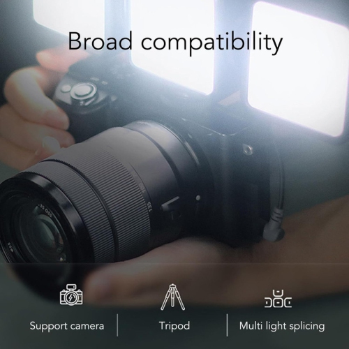 1pcs LED Video Light on Camera, Mini Cute Fill Light Portable Camera Photo Light 1/4in Screw Hole Portable Photography Light Video Fill Lamp