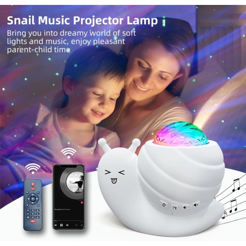 Star Projector Night Light, 4 in 1 Aurora Galaxy Projector Lights, Snail Kid Night Lights
