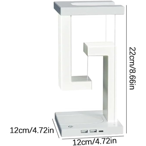Wireless Charging Table Lamp, 2 in 1 Bedside Table Lamp with LED Light with Wireless Charger, Wireless Charging Sensor Table Lamp, Bedroom Bedside