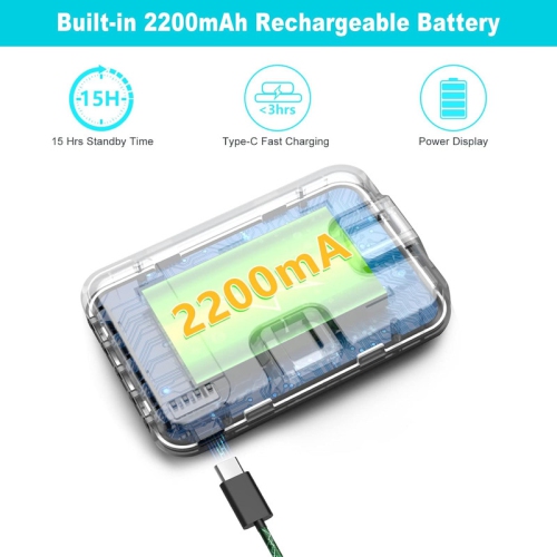 Selfie Light, 60 LED 2200mAh Rechargeable Cell Phone Fill Light 7 Modes, 10-Level Brightness, Portable Clip on Light