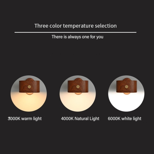 Wooden Wall Lamp Portable Bedside Square Night Light with Dimmable Function, Wall Mounted Design, Ideal for Bedrooms, Hallways, and More, includes