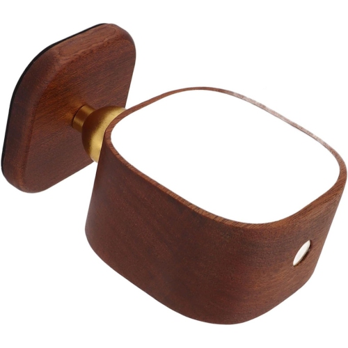 Wooden Wall Lamp Portable Bedside Square Night Light with Dimmable Function, Wall Mounted Design, Ideal for Bedrooms, Hallways, and More, includes