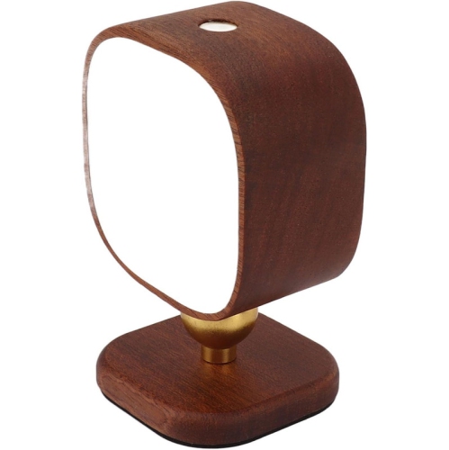Wooden Wall Lamp Portable Bedside Square Night Light with Dimmable Function, Wall Mounted Design, Ideal for Bedrooms, Hallways, and More, includes