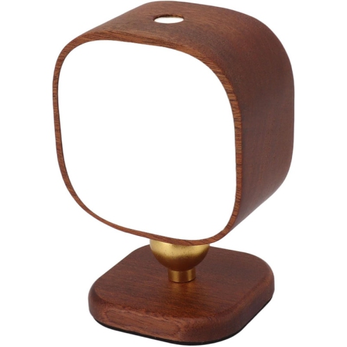 Wooden Wall Lamp Portable Bedside Square Night Light with Dimmable Function, Wall Mounted Design, Ideal for Bedrooms, Hallways, and More, includes