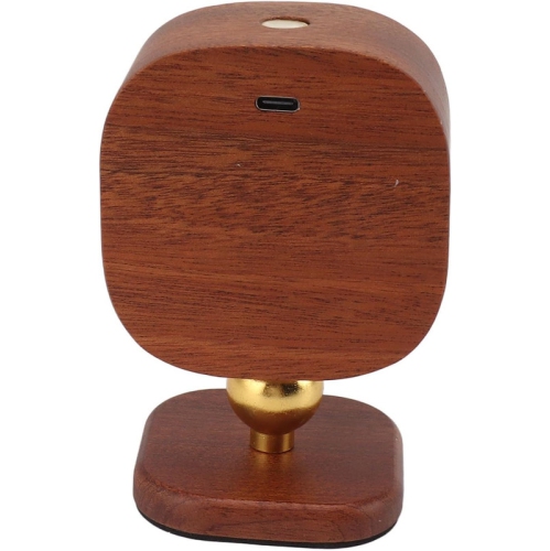 Wooden Wall Lamp Portable Bedside Square Night Light with Dimmable Function, Wall Mounted Design, Ideal for Bedrooms, Hallways, and More, includes