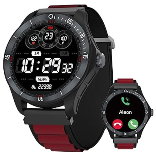 Montre intelligente pour hommes Alexa intégrée, moniteur d'activité de 44&nbsp;mm avec réponse/appel, étanche IP68/moniteur de sommeil/100 sports, co