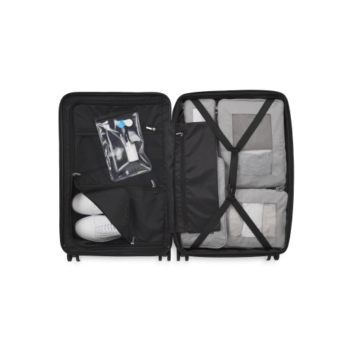 Bugatti - Skyward International Hardside Carry-on Luggage with Spinner Wheels - Charcoal