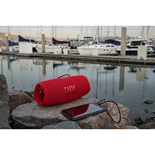 Refurbished - JBL CHARGE 5 Portable Bluetooth Speaker - Red