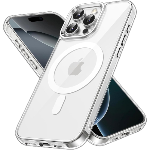 iPhone 16 Pro Case Compatible with MagSafe, Clear Strong Magnetic Anti-Scratch Shockproof Phone Cover