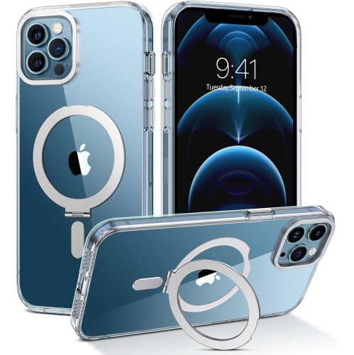 iPhone 12 Pro Max Case Compatible with MagSafe, Clear Strong Magnetic Anti-Scratch Shockproof Phone Cover