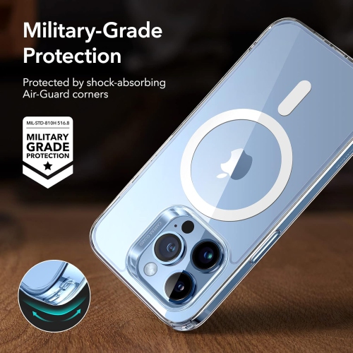 iPhone 13 Pro Max Case Compatible with MagSafe, Clear Strong Magnetic Anti-Scratch Shockproof Phone Cover