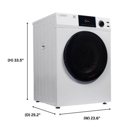 Equator 24" 220V Vented SENSOR Dryer SANITIZE 4cf/18lbs Touch Control DIGITAL