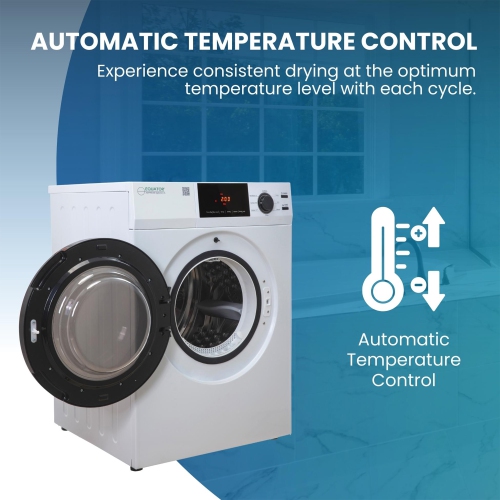 Equator 24" 220V Vented SENSOR Dryer SANITIZE 4cf/18lbs Touch Control DIGITAL