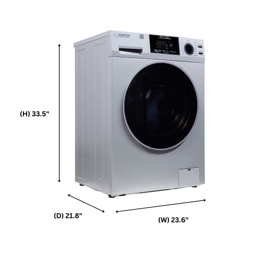 All-in-one Washer Dryer Ventless FULLY BUILTIN 0-CLEARANCE 1.62cf/15lbs 110V 1400RPM