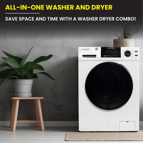 Equator All-in-One Washer Dryer VENTED-DRY 30% FASTER than Condense 15lb 110V