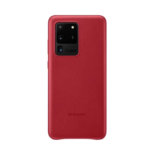 Samsung - Étui en cuir pour Galaxy S20 Ultra 5G - Rouge