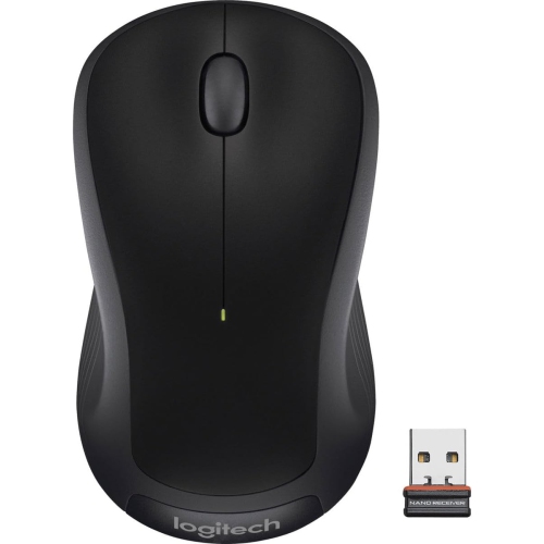 Souris optique ambidextre sans fil M310 de Logitech avec récepteur USB, PC/MAC 910-004277 - Noir - Remis à neuf