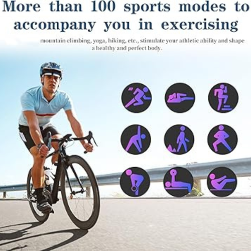 Smart Watch,1.39" HD Fitness Tracker with Heart Rate/Sleep Monitor/Pedometer/Calories/100+ Sport Modes, Smartwatch Waterproof for Men Women