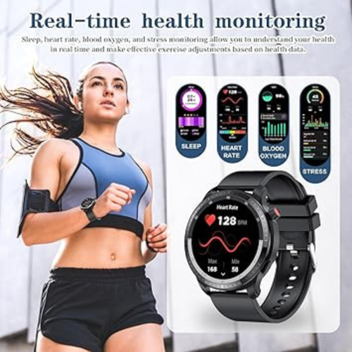 Smart Watch,1.39" HD Fitness Tracker with Heart Rate/Sleep Monitor/Pedometer/Calories/100+ Sport Modes, Smartwatch Waterproof for Men Women
