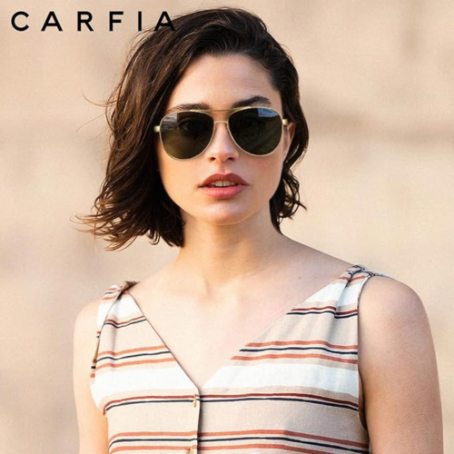 Polarized Womens Sunglasses UV Protection Lightweight Sporting Metal Frame CA3216