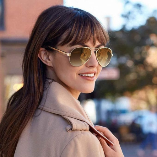 Polarized Womens Sunglasses UV Protection Lightweight Sporting Metal Frame CA3216