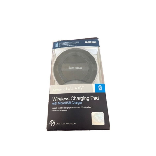 Samsung Galaxy Wireless Charging Pad With MicroUSB Charger | Color: Black