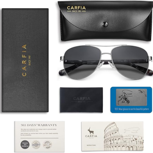 CARFIA Polarized Womens Sunglasses UV Protection Lightweight Sporting Metal Frame CA3216