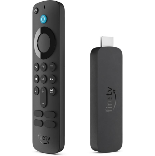 Amazon Fire TV Stick 4K streaming device, supports Wi-Fi 6