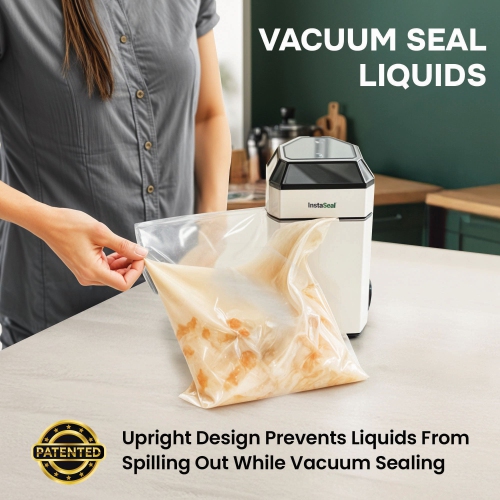 InstaSeal Vacuum Sealer Food Saver Bag Sealer Machine Upright Suction Base