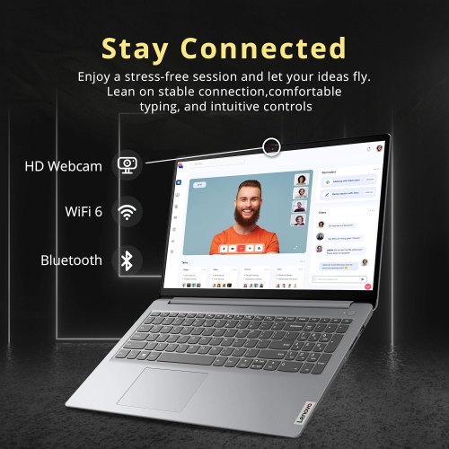 Refurbished - Lenovo IdeaPad 1 15.6" HD Laptop, AMD Athlon Silver 3050U Processor, 128GB PCIe SSD, 8GB RAM, AMD Radeon Graphics, HD Webcam, HDMI,