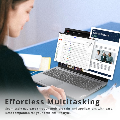 Refurbished - Lenovo IdeaPad 1 15.6" HD Laptop, AMD Athlon Silver 3050U Processor, 128GB PCIe SSD, 8GB RAM, AMD Radeon Graphics, HD Webcam, HDMI,