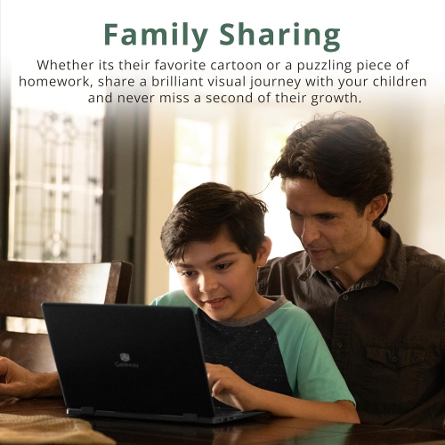 Open Box - GATEWAY 14.1" Ultra Slim FHD Laptop, Intel Core i5-1135G7, 2TB PCIe SSD, 16GB RAM, Intel Iris Xe Graphics, Fingerprint Scanner, Black, Win