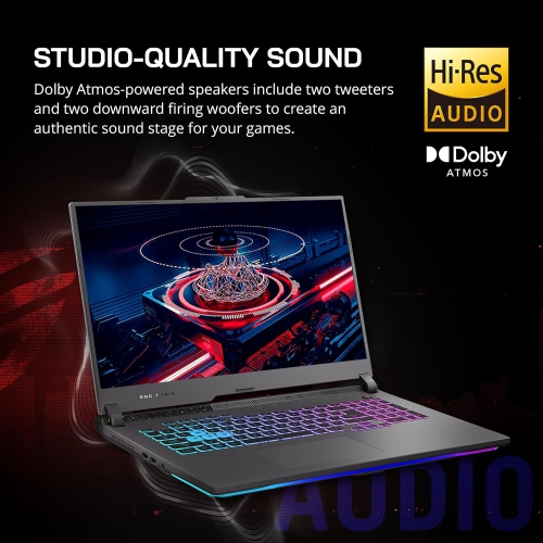 ASUS ROG Strix G17 17.3" 240Hz QHD Gaming Laptop - Ryzen 9-7845HX - 16GB DDR5 - 1TB SSD - RTX 4060 - Windows 11 Home - Gray by ASUS - Open Box condition - Image 6