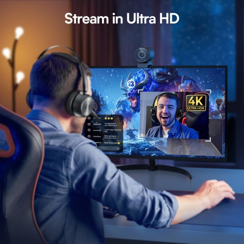 EMEET 4K Webcam S800, 4K@60FPS UHD Sony Sensor