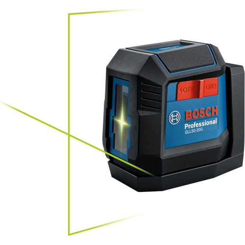 BOSCH GLL50-20GL 65ft Green-Beam Cross-Line Laser with VisiMax Technology