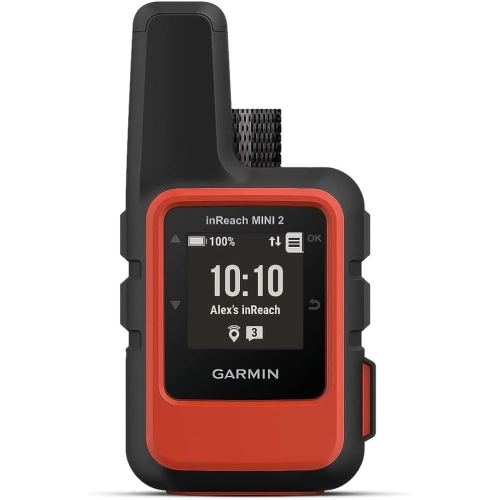 Image 1 de 9.. Garmin inReach Mini 2, communicateur satellite léger et compact, port de randonnée, orange
