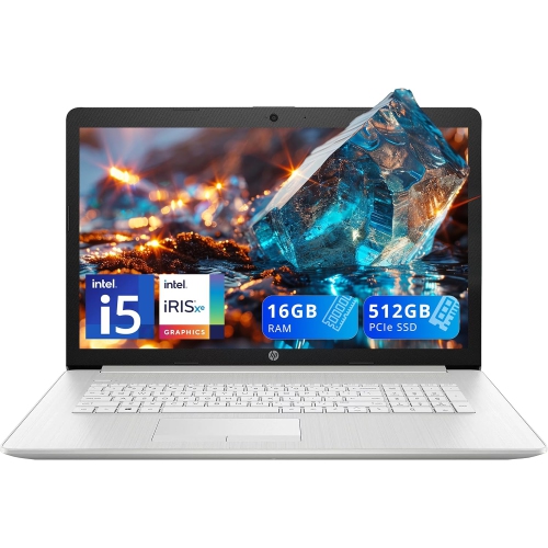 Open Box - HP 17.3" FHD IPS Business Laptop, Intel i5-1135G7(Beats i7-1065G7), 512GB PCIe SSD, 16GB RAM, Intel Iris Xe Graphics, Backlit Keyboard, HD