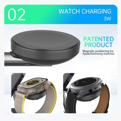 Wireless Charging Station,3 in 1 Charging Station,Wireless Charger Stand for iPhone 16/15/14/13 Series,Watch Airpods Magnetic Wireless Charger
