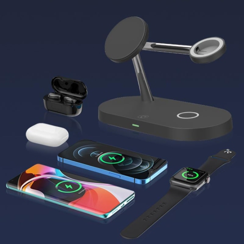 YOULIGHTS Apple 3-in-1 charging station, wireless charger for iPhone 15 14 13 12 series, and charger for multiple devices including Apple Watch,