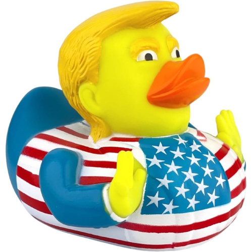Donald Trump Ducks, New Squeak Rubber Duck for Baby Bath and Jeep Ducking, 3.5 Inch Funny Duck, Baby Bath Duckies Toy for Kids Gift Rubber Ducks