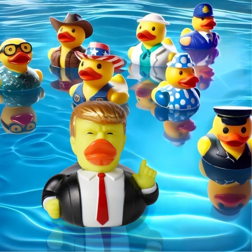 Trump Ducks for Jeeps - Conquer The Road with The Iconic Donald Trump Rubber Duck - Must-Have Trump Merchandise for Ducking in Style