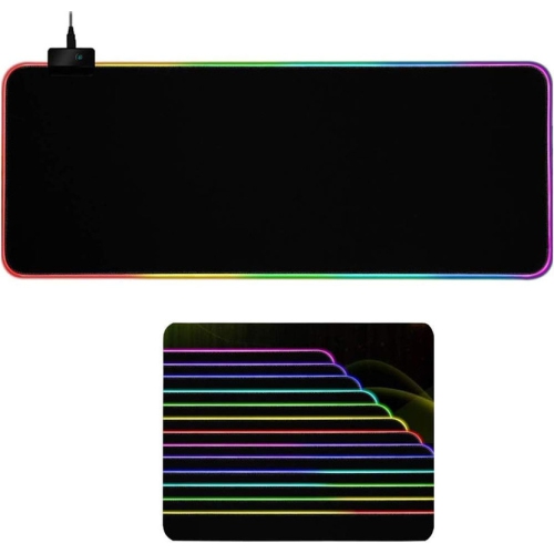 YOULIGHTS  Gaming Mouse Pad RGB Led Light Color Switching for Computer Laptop Large