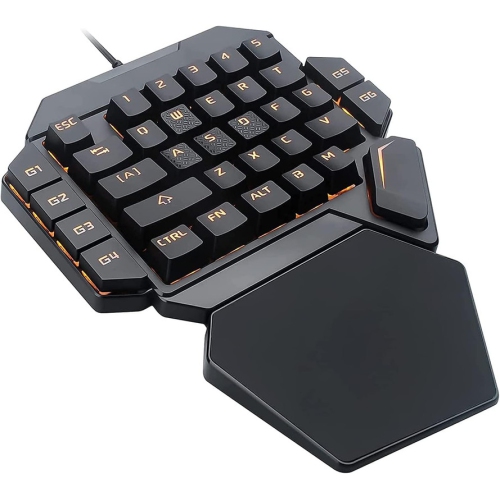 One-Hand Mechanical Gaming Keyboardsmall Gaming Keyboard 35 Keys with Hand Rest