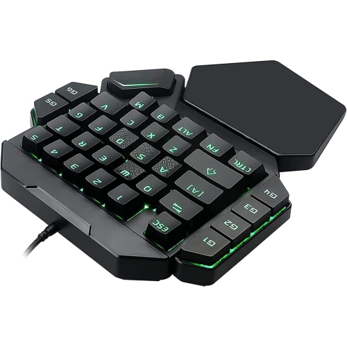 One-Hand Mechanical Gaming Keyboardsmall Gaming Keyboard 35 Keys with Hand Rest