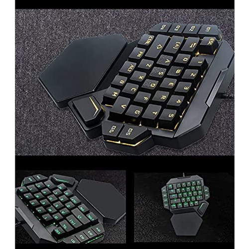 One-Hand Mechanical Gaming Keyboardsmall Gaming Keyboard 35 Keys with Hand Rest