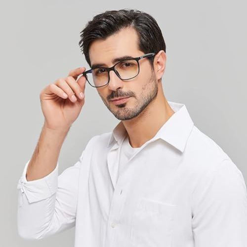 Blue Light Blocking Glasses for Computer Use, Anti Eyestrain Lens Lightweight Frame Eyeglasses