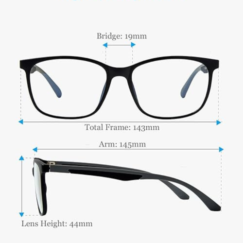 Blue Light Blocking Glasses for Computer Use, Anti Eyestrain Lens Lightweight Frame Eyeglasses