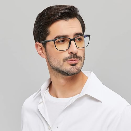 Blue Light Blocking Glasses for Computer Use, Anti Eyestrain Lens Lightweight Frame Eyeglasses