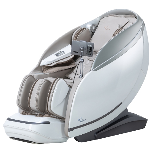 Fauteuil de massage Alfine Heaven Duet 4Dx3D Dual-Mechanism Zero Gravity inclinable de relaxation tout le corps avec extension électrique automatique